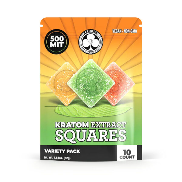 CLUB 13 500MIT KRATOM SQUARES - VARIETY PACK