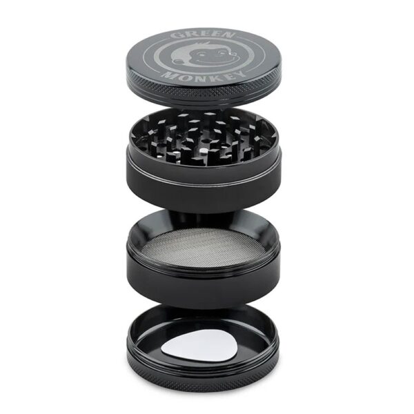 GREEN MONKEY CAPUCHIN 63MM GRINDER - BLACK