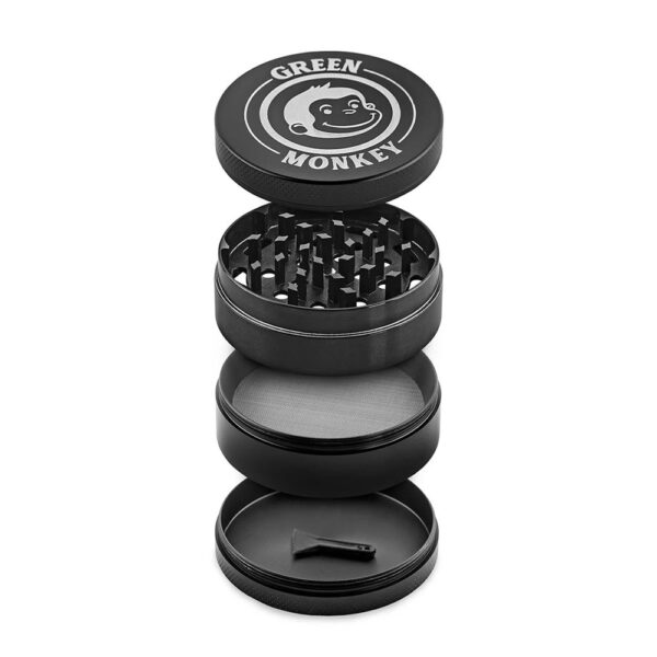 GREEN MONKEY CAPUCHIN 50MM GRINDER - BLACK