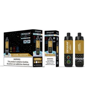 DKHAAN 5% NIC 25KPUFFS DISPOSABLE – CARAMEL MACCHIATO