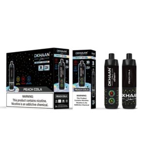 DKHAAN 5% NIC 25KPUFFS DISPOSABLE – PEACH COLA