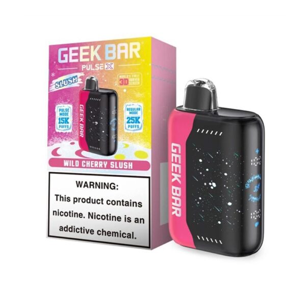 GEEK BAR PULSE X 5% NIC 25000 PUFFS DISPOSABLE - WILD CHERRY SLUSH