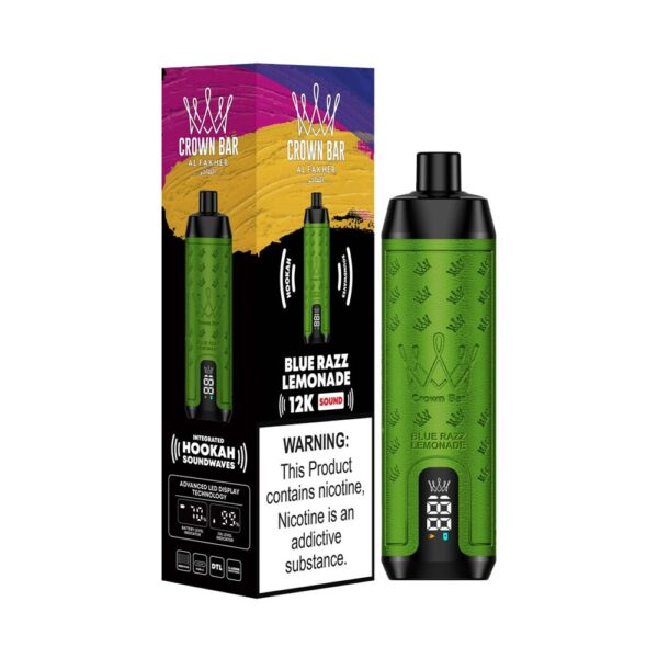 ALFAKHER CROWN BAR 5%NIC 12000PUFFS - BLUE RAZZ LEMONADE