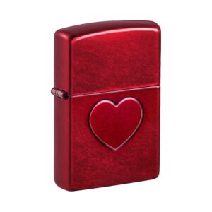 ZIPPO 21063 STAMPED HEART DESIGN LIGHTER