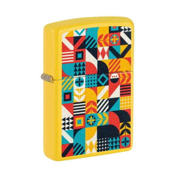 ZIPPO 46019 GEOMETRIC PATTERN DESIGN LIGHTER