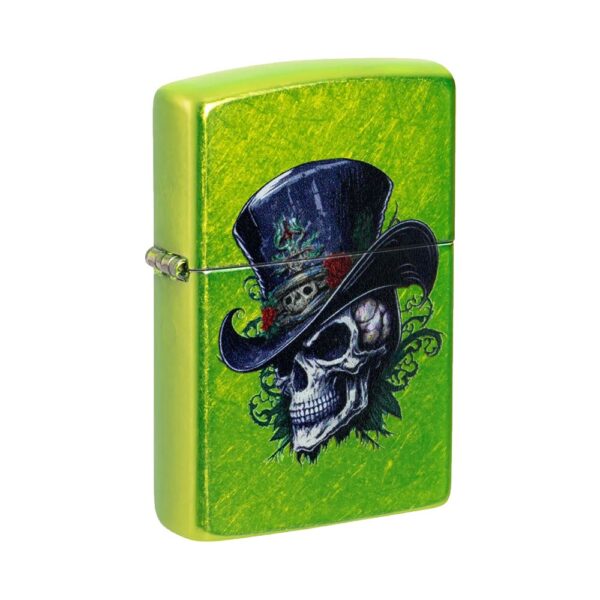 ZIPPO 24513 TOP HAT SKULL DESIGN LIGHTER