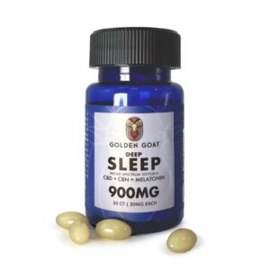 GOLDEN GOAT DEEP SLEEP 900MG GUMMIES – BLUE RASPBERRY