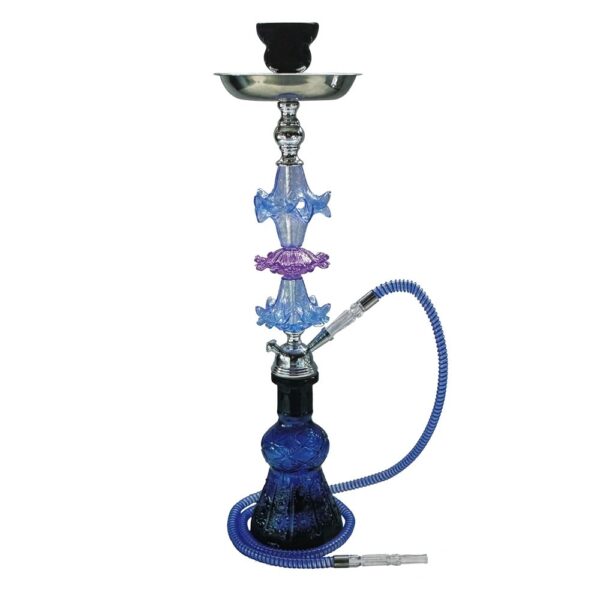 ZEBRA STACY 1 HOSE 29" HOOKAH - BLUE