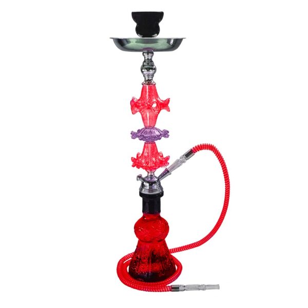 ZEBRA STACY 1 HOSE 29" HOOKAH - RED