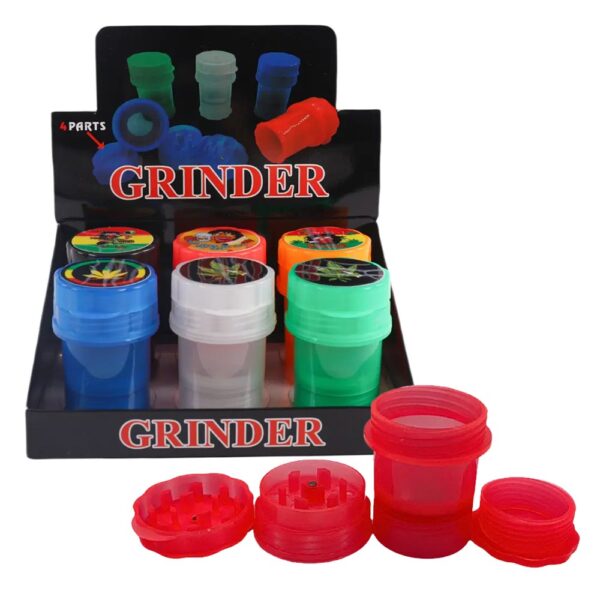 PLASTIC 4 PARTS GRINDER - ASSORTED