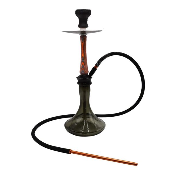 MOB WARRIOR WOOD 25" HOOKAH - ORANGE