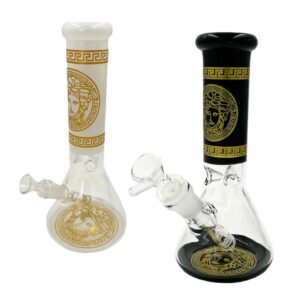MOB GLASS 8″ VERSACE WATER PIPE – ASSORTED