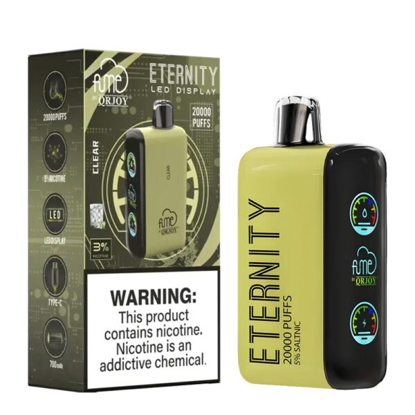FUME ETERNITY 3% SALT NIC 20K PUFFS DISPOSABLE - CLEAR