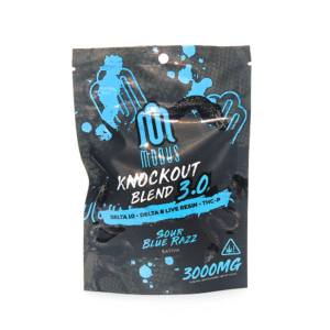 MODUS KNOCK OUT BLEND 3000 MG GUMMIES SATIVA – SOUR BLUE RAZZ