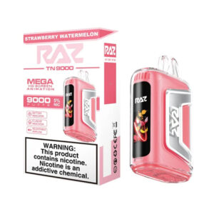 RAZ 5% NIC 9000PUFFS DISPOSABLE – STRAW WATERMELON