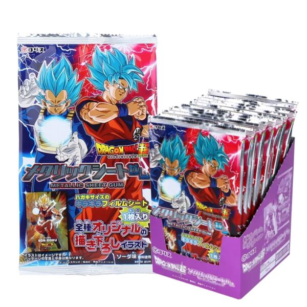 CORIS DB METALLIC SHEET GUM W/ DRAGON BALL CARD