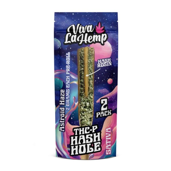 VIVA LA HEMP THCP HASH HOLE 2G PRE ROLLS SATIVA - ASTROID HAZE