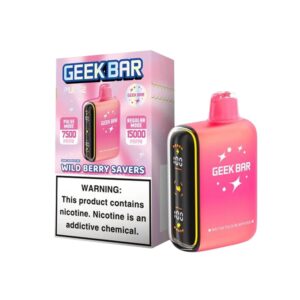 GEEK BAR PULSE 5% NIC 15000 PUFFS DISPOSABLE – WILD BERRY SAVERS
