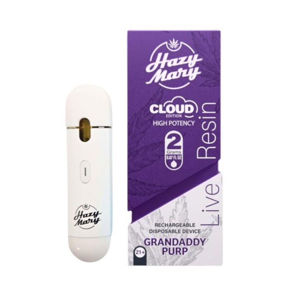 HAZY MARY CLOUD EDITION 2G DISPOSABLE INDICA - GRANDADDY PURP