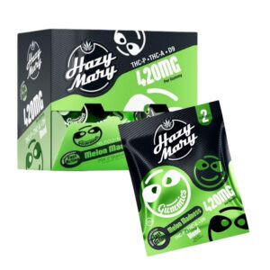 HAZY MARY THCP/D9 BLEND 420MG 2CT GUMMIES – MELON MADNESS