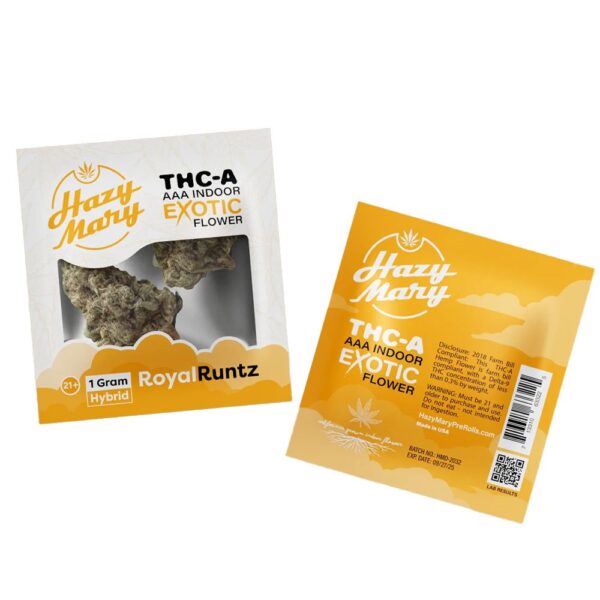 HAZY MARY THCA 1G EXOTIC FLOWER HYBRID - ROYAL RUNTZ
