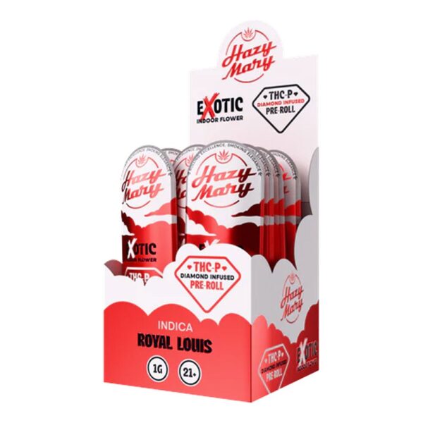 HAZY MARY THCP 1G EXOTIC PRE ROLLS INDICA - ROYAL LOUIS