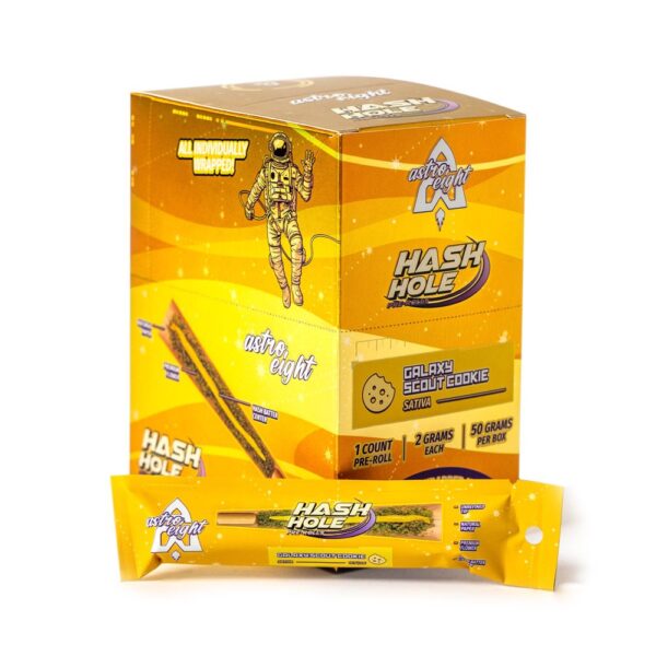 ASTRO EIGHT HASH HOLE SINGLE 2G PREROLLS SATIVA - SOLAR JACK- GALAXY SCOUT COOKIES