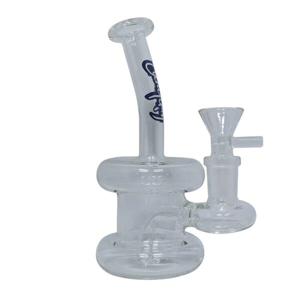 DOGG LBS 5" DOUBLE RING RIG WATERPIPE - CLEAR