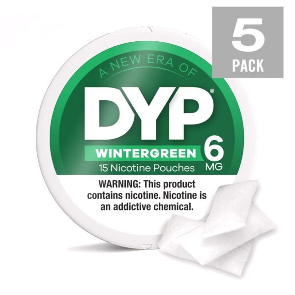DYP NICOTINE 6MG POUCHES - WINTERGREEN