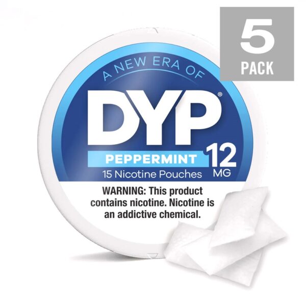 DYP NICOTINE 12MG POUCHES - PEPPERMINT