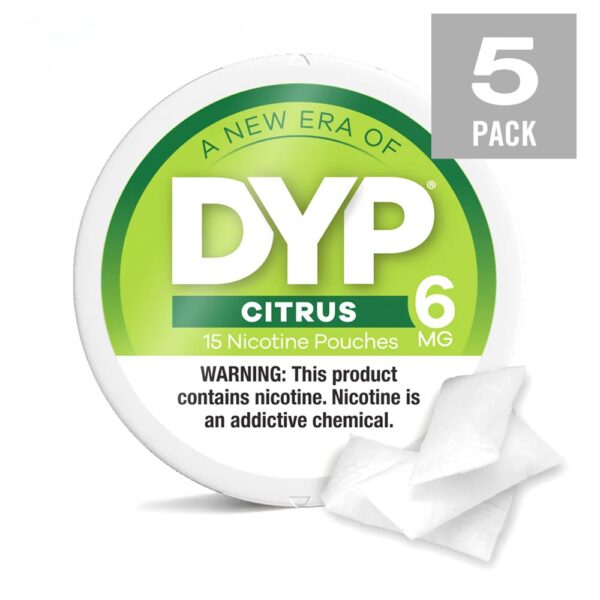 DYP NICOTINE 6MG POUCHES - CITRUS