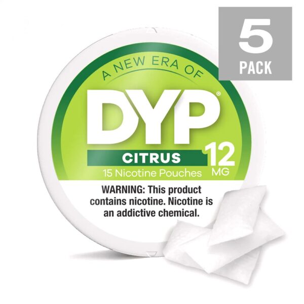 DYP NICOTINE 12MG POUCHES - CITRUS
