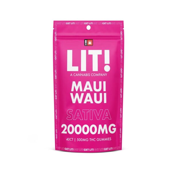 LIT! THC DIAMOND 500MG GUMMIES SATIVA - MAUI WAUI