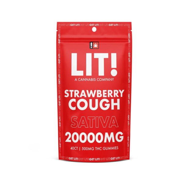 LIT! THC DIAMOND 500MG GUMMIES SATIVA - STRAW COUGH