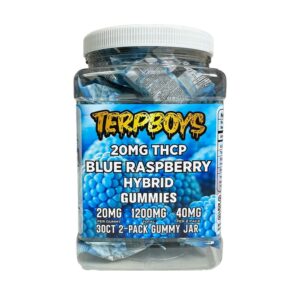 TERPBOY THCP 20MG GUMMIES JAR – BLUE RASPBERRY