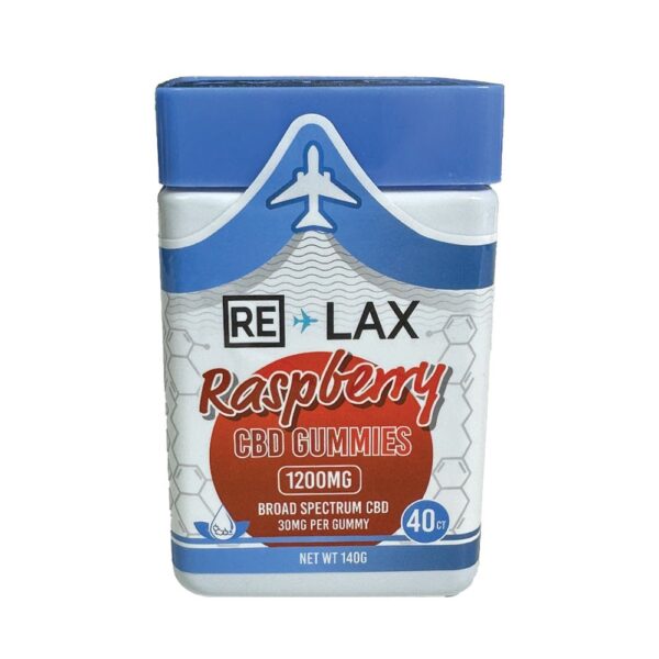 RELAX CBD 1200MG GUMMIES - RASPBERRY
