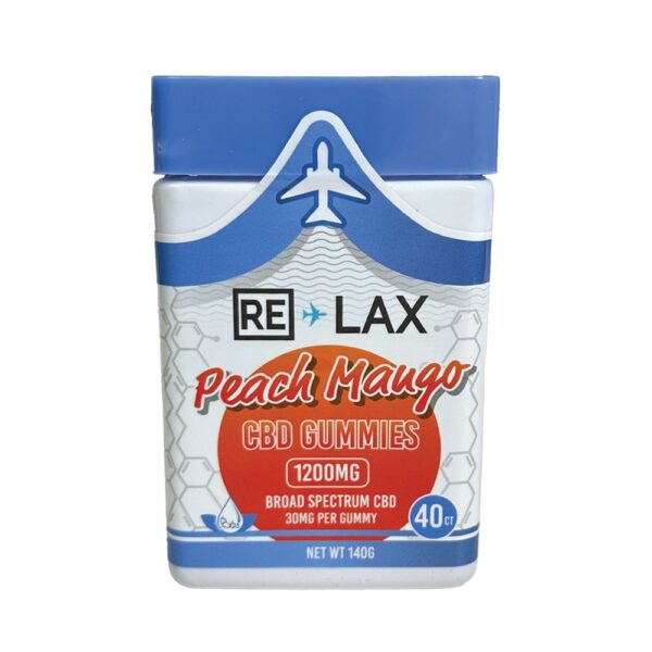 RELAX CBD 1200MG GUMMIES - PEACH MANGO