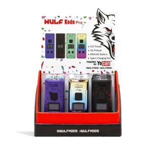 WULFxYOCAN KODO PRO 400mAH VOLTAGE CART VAPORIZER BOX MOD- ASSORTED