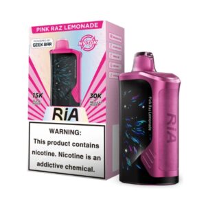 RIA NV 5% 30KPUFF DISPOSABLE- PINK RAZ LEMONADE