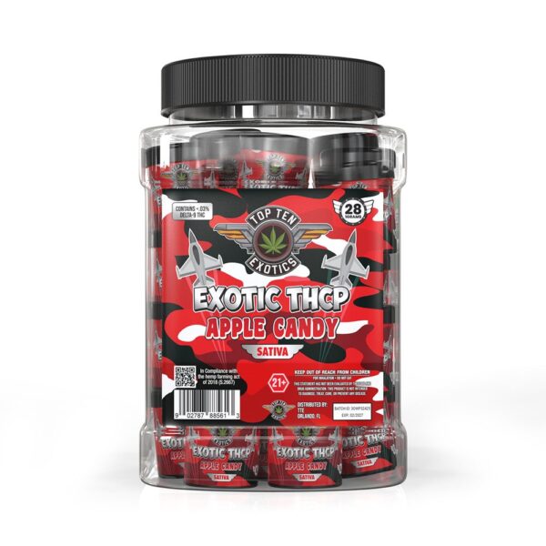 TOP TEN EXOTIC THCP 1G FLOWER SATIVA - APPLE CANDY