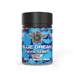 TOP TEN EXOTIC THCP 1.5G PREROLLS SATIVA – BLUE DREAM