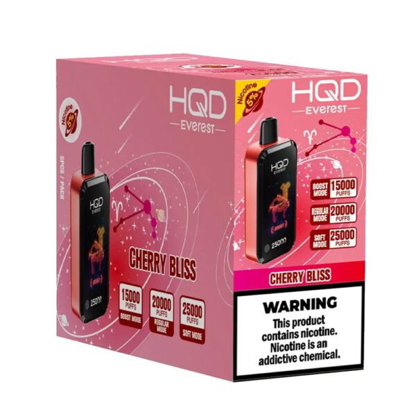 HQD CUVIE EVEREST 25K 5% DISPOSABLE - CHERRY BLISS