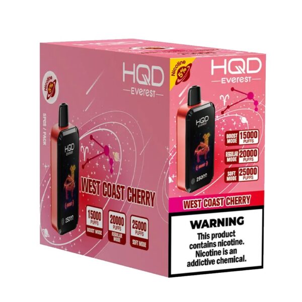 HQD CUVIE EVEREST 25K 5% DISPOSABLE - WEST COAST CHERRY