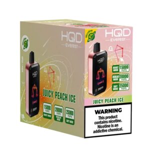 HQD CUVIE EVEREST 25K 5% DISPOSABLE – JUICY PEACH ICE