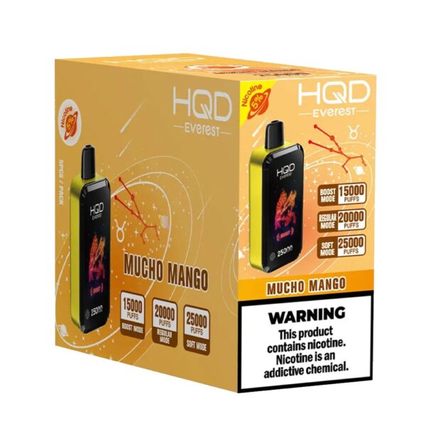 HQD CUVIE EVEREST 25K 5% DISPOSABLE - MUCHO MANGO
