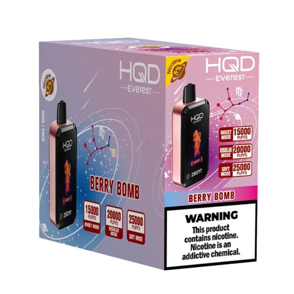 HQD CUVIE EVEREST 25K 5% DISPOSABLE - BERRY BOMB