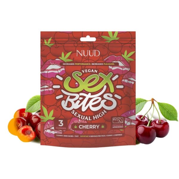 NUUD BITES FEMALE SEXUAL GUMMIES -CHERRY