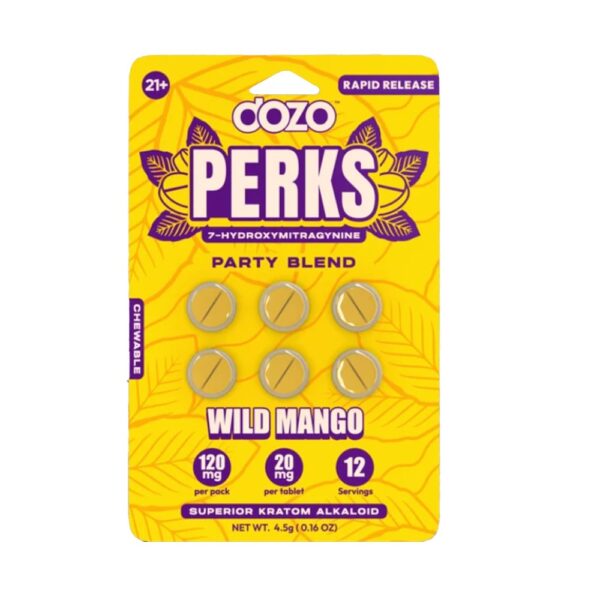 DOZO PERKS 7OHM PARTY BLEND 120MG 6CT PILLS - WILD MANGO