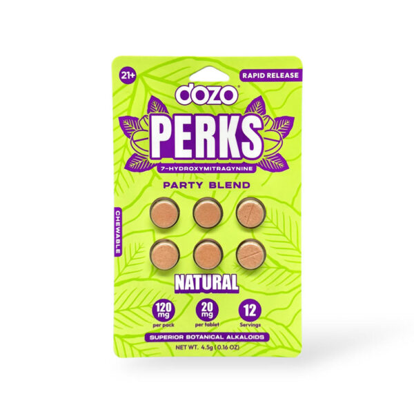 DOZO PERKS 7OHM PARTY BLEND 120MG 6CT PILLS - NATURAL