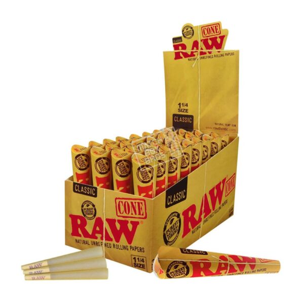RAW CLASSIC 6PK 1 1/4 CONES
